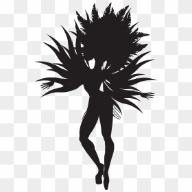 Brazil Samba Dance Clip Art - Bailarina De Carnaval Dibujo, HD Png Download - people dancing silhouette png