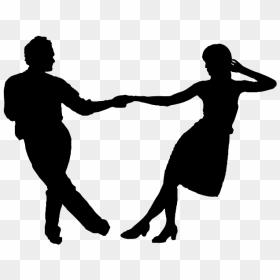 Swing Ballroom Dance Carolina Shag Collegiate Shag - Shag Dance Silhouette, HD Png Download - people dancing silhouette png
