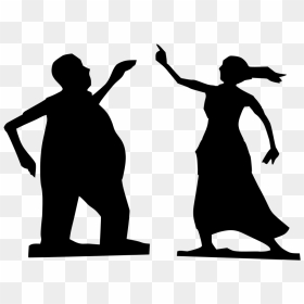Man And Woman Dancing Silhouettes Svg Clip Arts - Man And Woman, HD Png Download - people dancing silhouette png