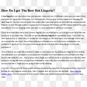 Document, HD Png Download - sexy lingerie png
