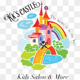 Disney Castle With Rainbow Drawing, HD Png Download - please be patient i have autism hat png