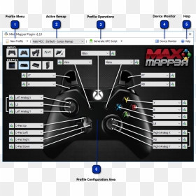 Basics And Profile Management - Cronusmax Keyboard And Mouse Xbox One, HD Png Download - d pad png