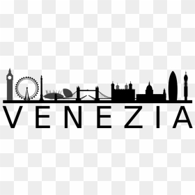 Venezia - London Skyline Silhouette, HD Png Download - venice png