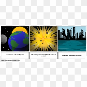 Comic Of Geothermal Energy, HD Png Download - exploding planet png