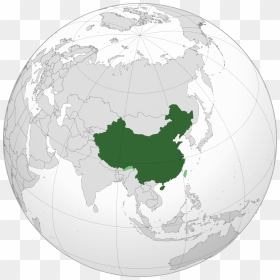 China Map On Globe, HD Png Download - exploding planet png