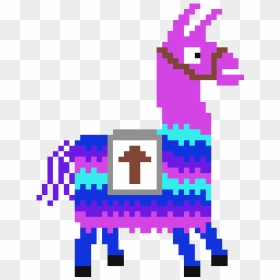 Loot Llama Pixel Art, HD Png Download - fortnite loot png
