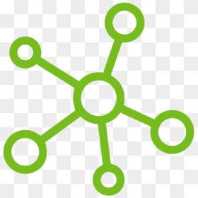 Iot Icon Green - Hub And Spoke Icon, HD Png Download - iot icon png