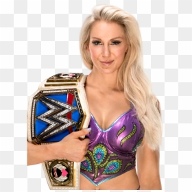 Smackdown Women's Champion Charlotte, HD Png Download - raw women's championship png