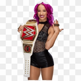 Wwe Sasha Banks Champion, HD Png Download - raw women's championship png