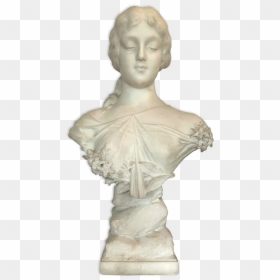 White Marble Bust Of Carrara Italy Marble Sculpture - Bust, HD Png Download - marble statue png