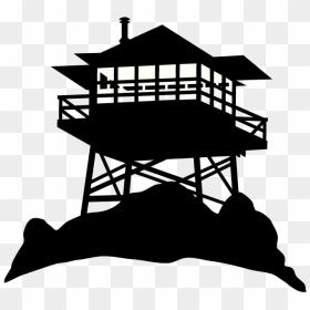 Watchtower Clipart Fire Tower - Fire Tower Clip Art, HD Png Download - watch tower png