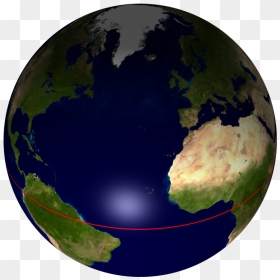 Africa And Equator From Space, HD Png Download - planeta tierra png