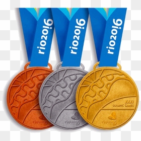 Rio Olympics Png Gold Medal, Transparent Png - medalla png