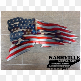 Metal Art American Flag, HD Png Download - tattered american flag png