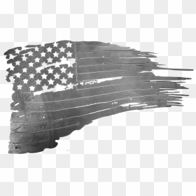 Raw American Tattered Flag - American Flag Cnc File, HD Png Download - tattered american flag png