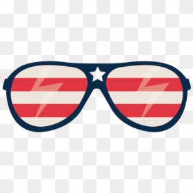 Usa Flag Glasses - Transparent American Flag Glasses, HD Png Download - tattered american flag png