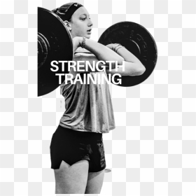 Strong Girl Lifting Weights - Powerlifting, HD Png Download - lifting png