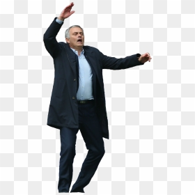 Transparent Png Man Arms Up - Jose Mourinho Png, Png Download - looking up png