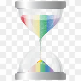 Rainbow Sand Hourglass Clip Art, HD Png Download - reloj de arena png