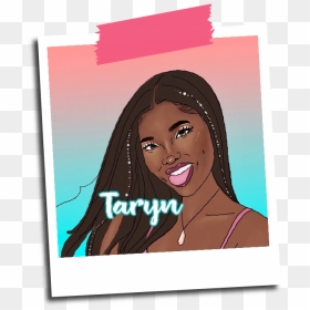 Taryn Studies Polaro - Girl, HD Png Download - polaroid .png