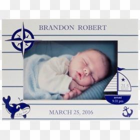 Blue Baby Boy Frame, HD Png Download - nautical frame png
