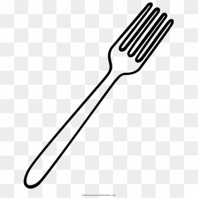 Tenedor Página Para Colorear - Fork Line Art, HD Png Download - tenedor png