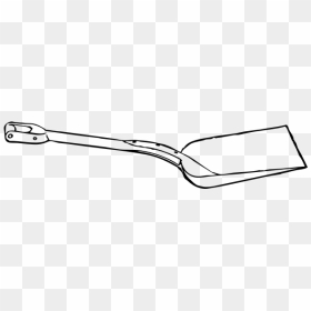 Coal Shovel - Line Art, HD Png Download - tenedor png