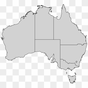 Map Australia Transparent Background, HD Png Download - australia map png