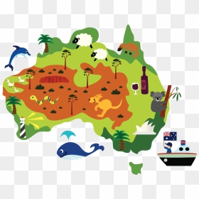 Australia Map Png Free Download - Australia Clipart Png, Transparent Png - australia map png