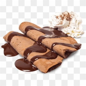 Cocoa Pancakes With Ice Cream - Pancakes With Chocolate Png, Transparent Png - crepes png