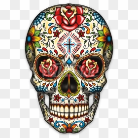 Transparent Skull Kid Png - Sugar Skull With Cross, Png Download - calaveras png
