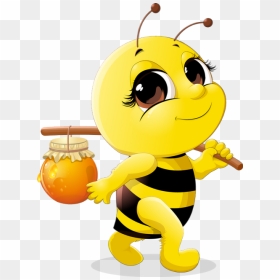Abeille Dessin Tube Funny Bee Clipart Abeja Png Png - Cute Honey Bee Cartoon, Transparent Png - abeja png