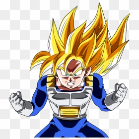 Ssj Hair Png - Vegeta Super Saiyan Png, Transparent Png - teen gohan png