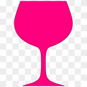 Pink Wine Glass Vector, HD Png Download - wine .png
