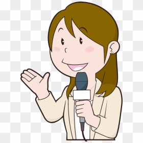 Female News Reporter - Reporter Clipart Png, Transparent Png - reporter png