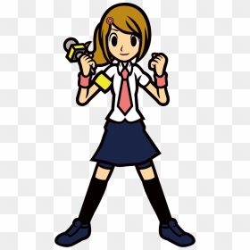 Girls Clipart Journalist - Rhythm Heaven Reporter And Wrestler, HD Png Download - reporter png