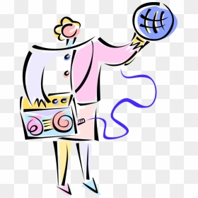 Microphone Clipart Reporter Microphone, HD Png Download - reporter png