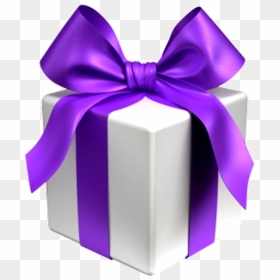 Purple Gift Box Png, Transparent Png - present .png