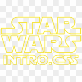 Css Star Wars Text, HD Png Download - star wars title png
