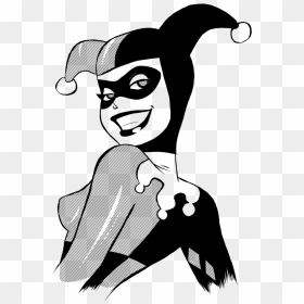 Harley Quinn Clipart Black And White - Catwoman Harley Quinn Animated Series, HD Png Download - harley quinn comic png