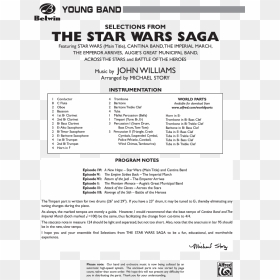 Hedwig's Theme Sheet Music, HD Png Download - star wars title png