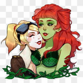 Poison Ivy And Harley Quinn Bombshells, HD Png Download - harley quinn comic png