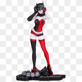 Harley Quinn Red White & Black Statue Clipart , Png - Harley Quinn Red Black And White Statue, Transparent Png - harley quinn comic png