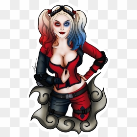 Harley Quinn Sticker, HD Png Download - harley quinn comic png