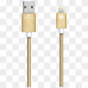 Lightning Sync Charge Cable Gold 5740 Lexingham - Usb Cable, HD Png Download - flash lightning png