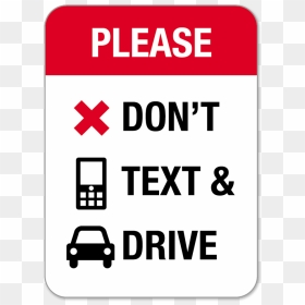 Dont Text And Drive Png - Symbols, Transparent Png - don't png
