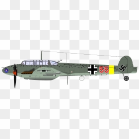 Messerschmitt Bf 110 Png, Transparent Png - ww2 plane png