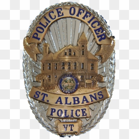 Badge -1 - St Albans Police Department, HD Png Download - cop badge png
