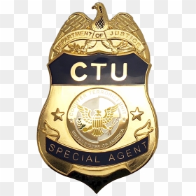 Ctu Special Agent Shield Badge - Emblem, HD Png Download - cop badge png