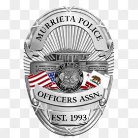 Murrieta Police Department Badge Hd, HD Png Download - cop badge png
